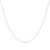 Cable Chain Necklace Sterling Silver Italian 1.3mm Rhodium Plated Nickel Free