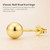 14k Gold Plated Sterling Silver Ball Bead Stud Earrings 14k Gold Plated Sterling Silver Ball Bead Stud Earrings