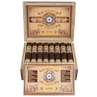 Perdomo Habano Bourbon Barrel-Aged Maduro Robusto Box 24