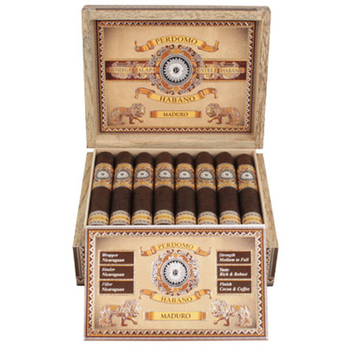 Perdomo Habano Bourbon Barrel-Aged Maduro Robusto Box 24 Perdomo Habano Bourbon Barrel-Aged Maduro Robusto Box 24