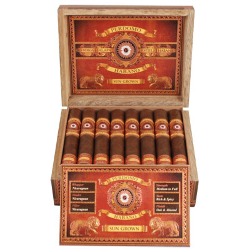 Perdomo Habano Bourbon Barrel-Aged Sun Grown Robusto Box 24