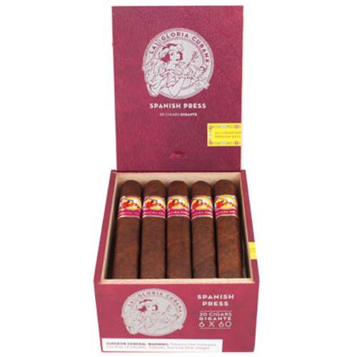 La Gloria Cubana Spanish Press Gigante Box 20