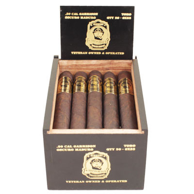 Warfighter Garrison .50 Caliber Oscuro Maduro Toro Box 20
