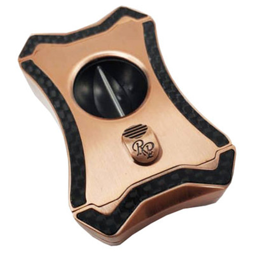 Rocky Patel Viper V-Cut Series Copper and Black Carbon Fiber Cigar Cutter
