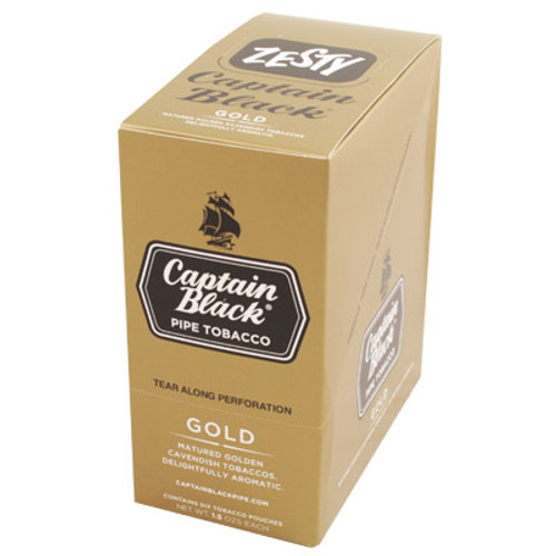 Captain Black Gold Pipe Tobacco 5/1.5 Ounce Box