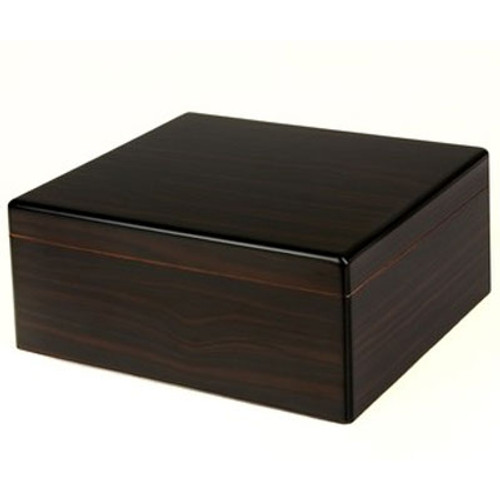 Humidor Red Walnut 40 Count with Divider, Hygrometer and Humidifier