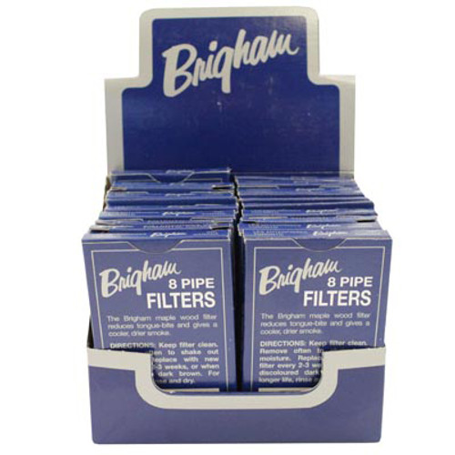 Brigham Pipe Filter 8 Pack Case 20