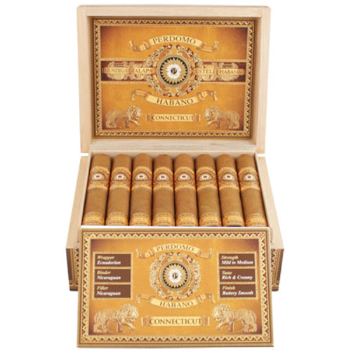 Perdomo Habano Bourbon Barrel-Aged Connecticut Robusto Box 24 Perdomo Habano Bourbon Barrel-Aged Connecticut Robusto Box 24