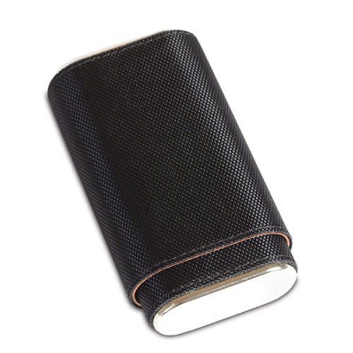 Craftsmans Bench Black and Silver Robusto 54 Ring Guage Cigar Case