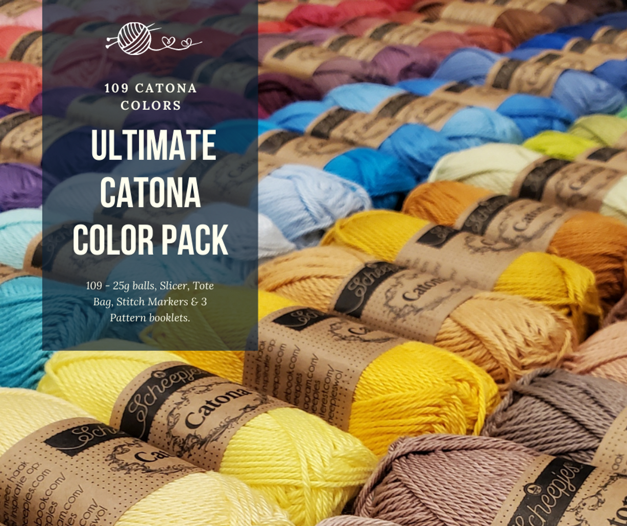 Scheepjes Catona Colour Pack and patterns