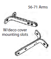 Bracket Front Bumper, Used Left or Right, 56-71