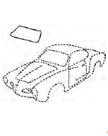 Front Windshield Seal "Molded" for "T" Trim, 67-74