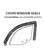 Door Glass to Roof Seal, Left 72-74