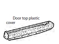 Upper Door Trim L/R (black) 72-74