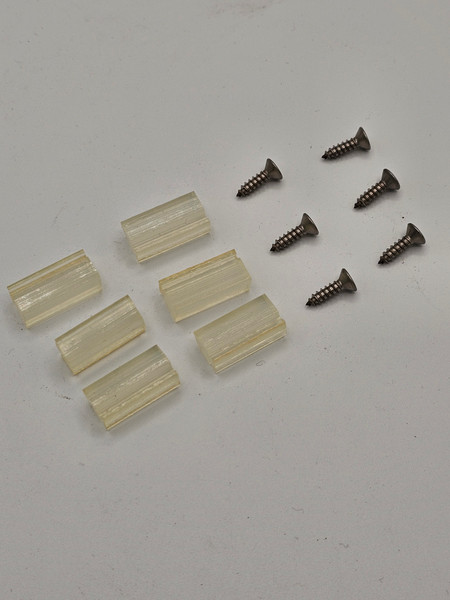 1/4 Window Plastic Hinge w/ Screw