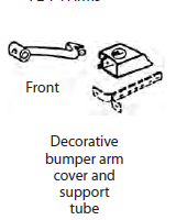 Overrider Support Bracket, Front Left, 58-71