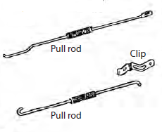 Interior Door Release Rod, 67-70