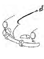 Hood Release Cable Tube, 68-74
