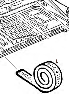 Pan Gasket, 20' roll