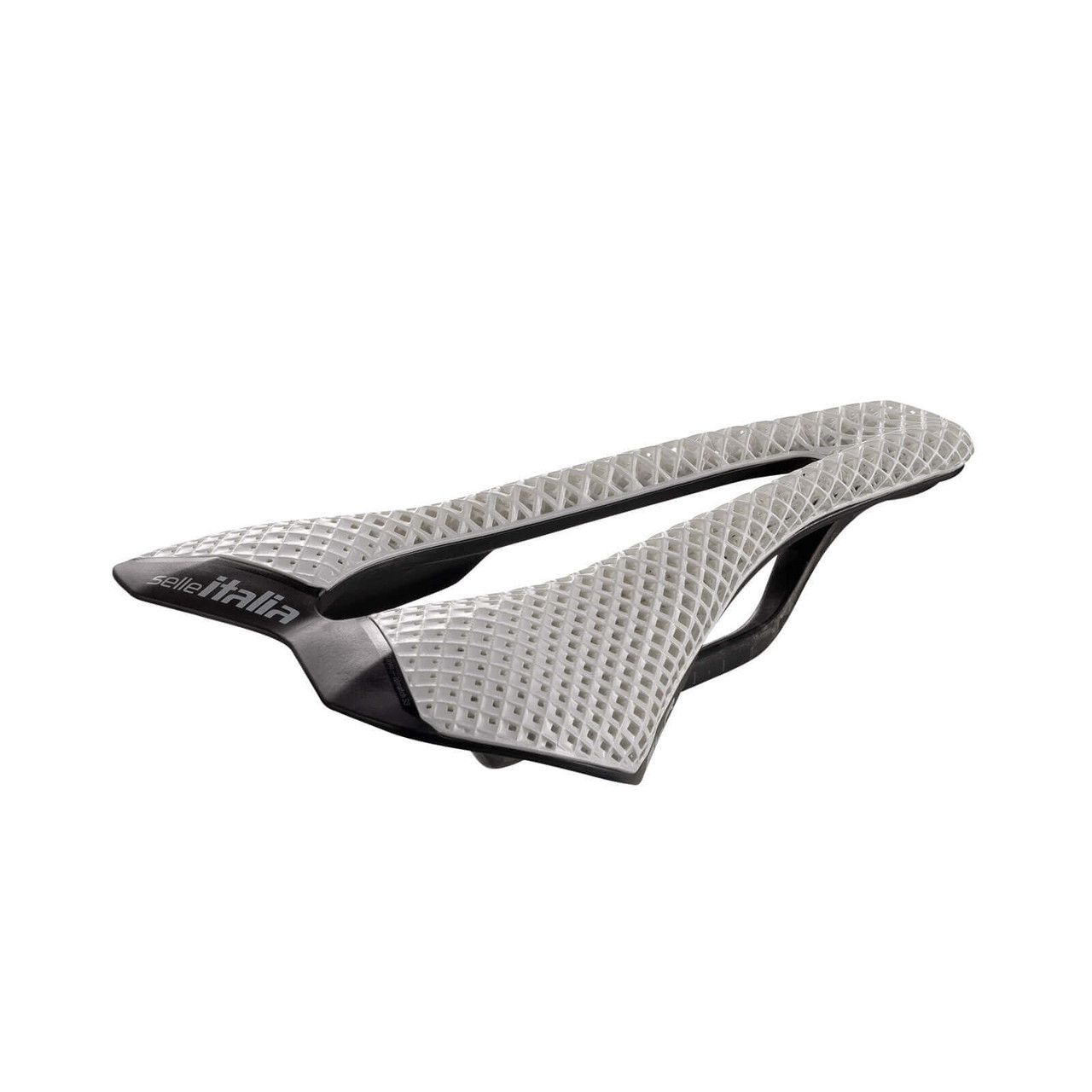 Carbon 3D Printed Bike Saddle | SLR 3D Carbon Opal White