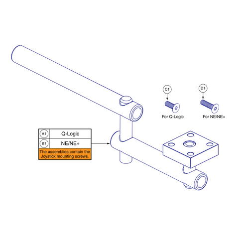 Retract 4 SwingAway Bracket for CurtisJoysticks