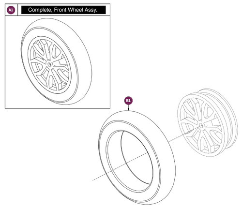 Front Wheel, BAJA Raptor 2