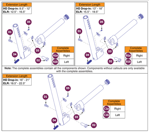 Angle Adj LowerLegrest,Lg 6"W footplate)#7&#12