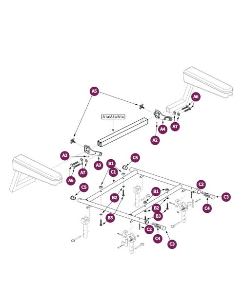 H-Frame 16-20W,LTD Recline, Solid Seat Pan