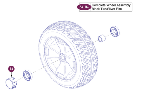 Front 4 Wheel Assy, Victory 10.2