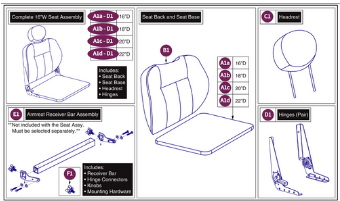 Medium-Back Vinyl, Solid Seat Pan, DLX Contour