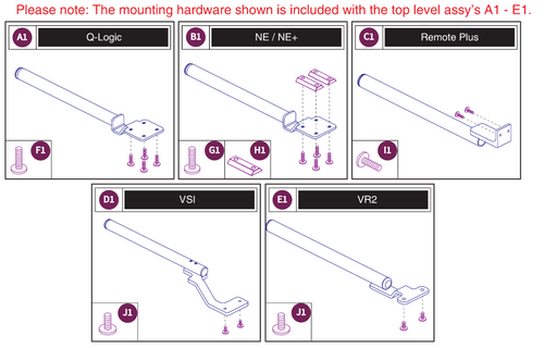 Fixed Joystick Mounts, Quantum Joysticks