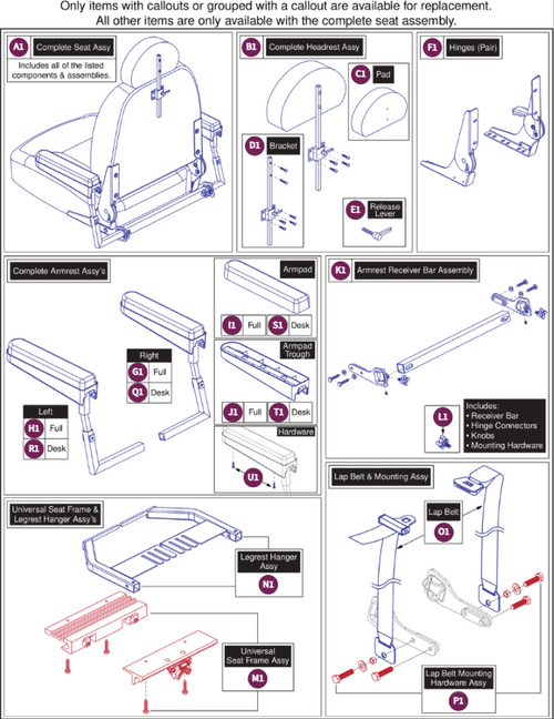 18"Wx18"-20"D FoldFlat Hi-Back,115° Ltd. Recl