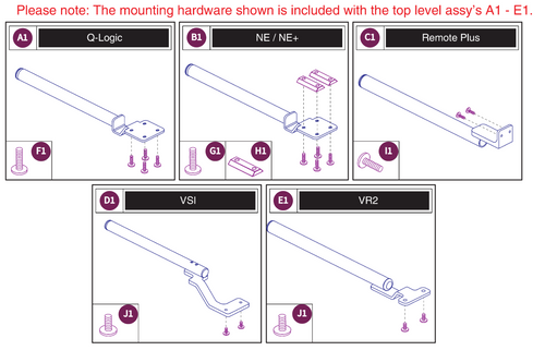 Fixed Joystick Mounts, Quantum Joysticks