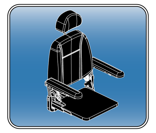 Comfort Seat w/Solid Seat Pan, 115° Ltd. Recline