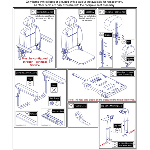 18"Wx18"-20"D Comf Seat,SolidSeatPan,Ltd. Recline