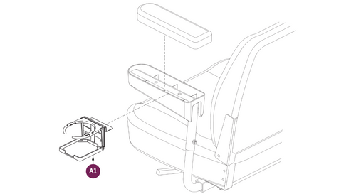B-Style,Deluxe Contour, 22"W Seats