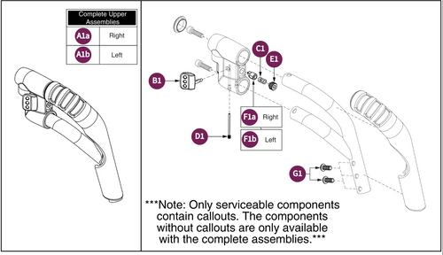 70° Style#8 Swing-away Short Tapered Upper