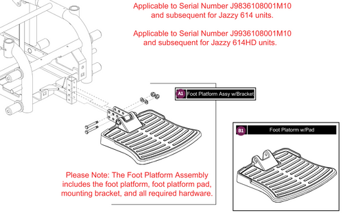 Foot Platform Assy, Gen.1