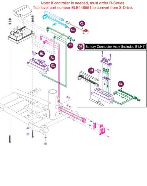 Controller Assy,For S40X/S44X Models,S-Drive