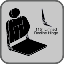 Hi-Back w/ Solid Seat Pan, 115° LTD Recline