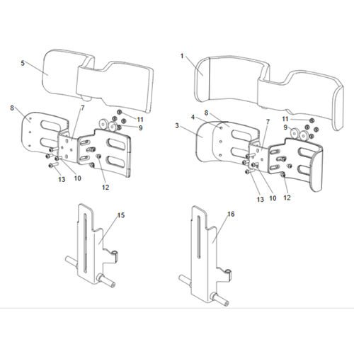 CMPE CALF PADS AND BRACKET OPTIONS