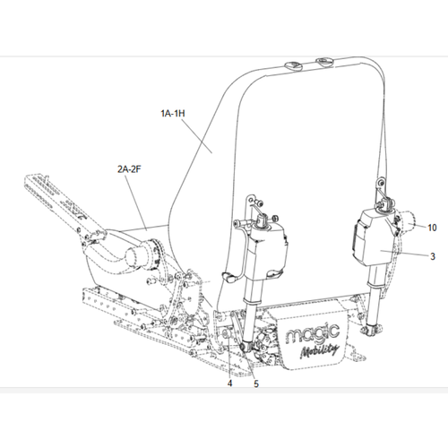 MPS PWR REC MPS SEAT FLEXI ARMS