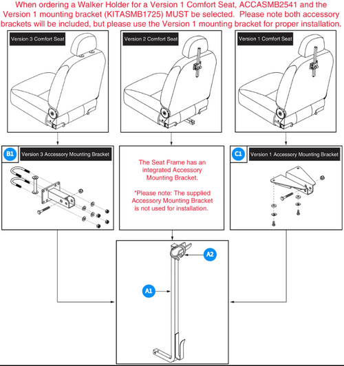 Walker Holder-Comfort Seat