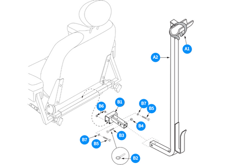 Walker Holder-Ltd Recline, Hi-back Seats