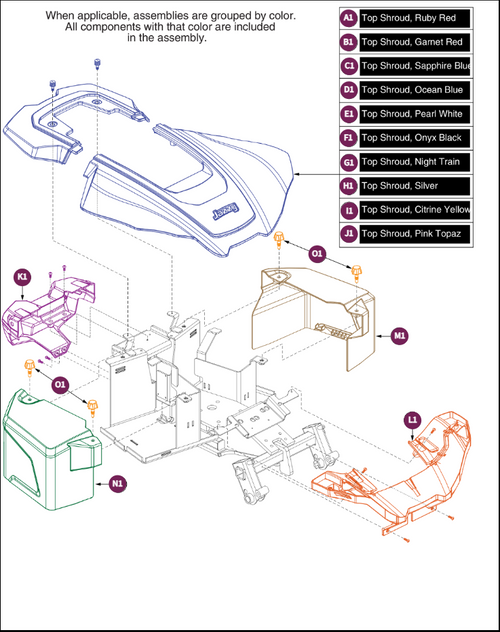 Shroud Assy, Jazzy Air 2