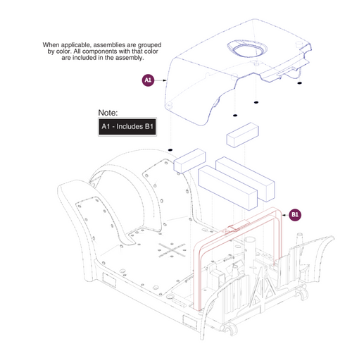Battery Shroud Cover Assy