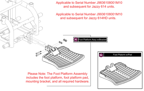 Foot Platform Assy, Gen 1