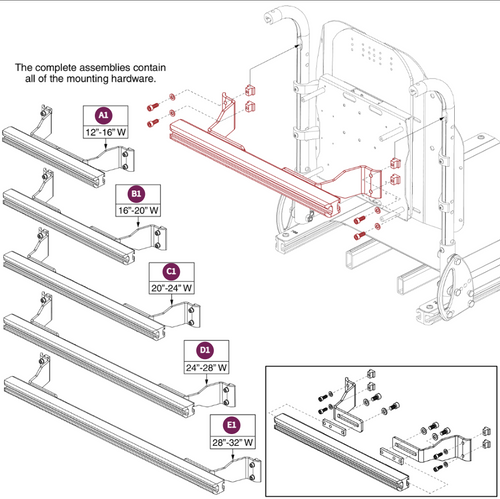 Accessory Bars, Back Canes