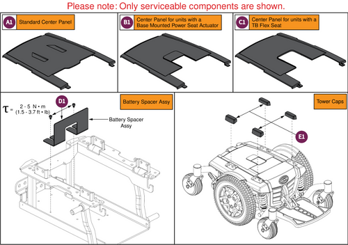 Center Panel Shroud Assy, Q6 Edge 2.0