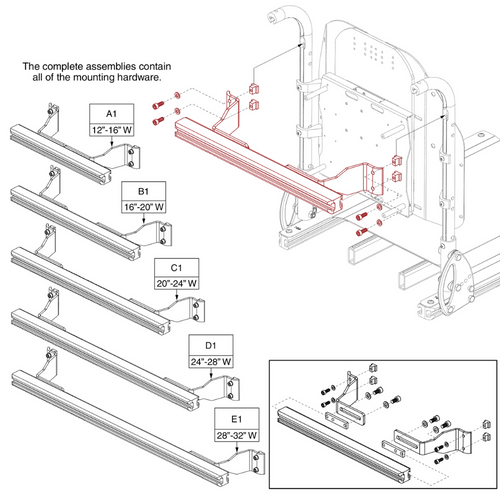 Accessory Bars, Back Canes